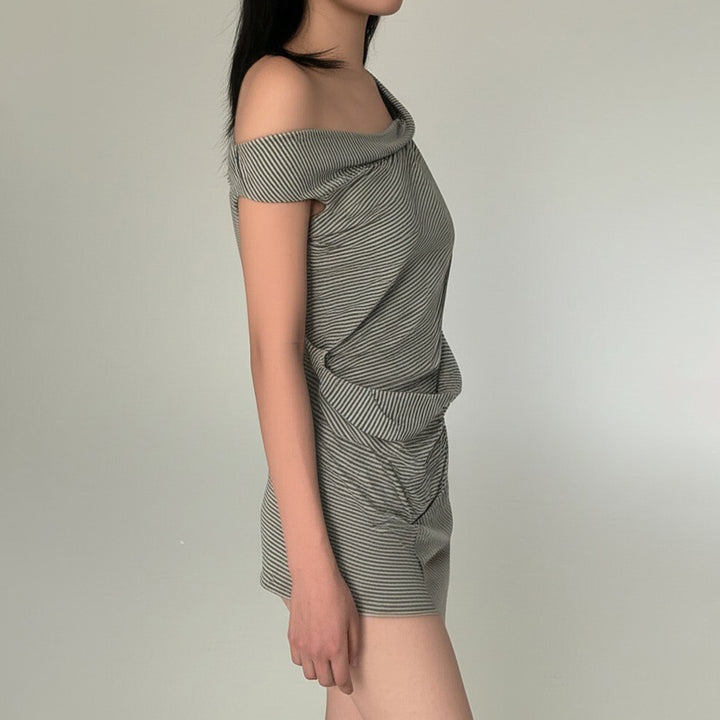 Dame asymmetrisk top med alsidigt design Skovae