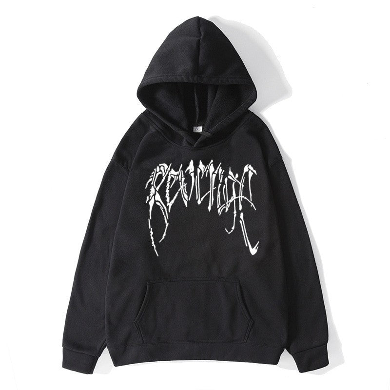 Dame hoodie med unik grafisk tekst Skovae