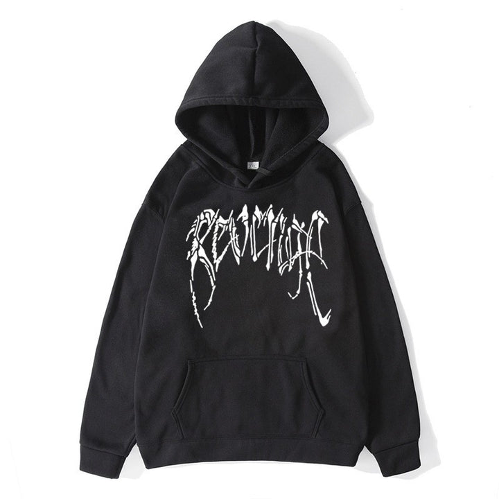 Dame hoodie med unik grafisk tekst Skovae