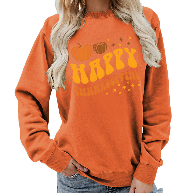 Dame sweater med festligt græskar motiv og behagelig pasform Stilla