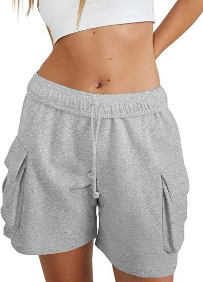 Dame afslappede Cargo-shorts med dybe lommer og justerbar talje Stiila