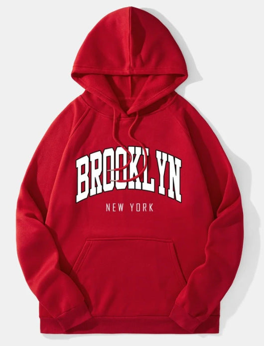 Kvinders hoodie med trendy Brooklyn print Skovae