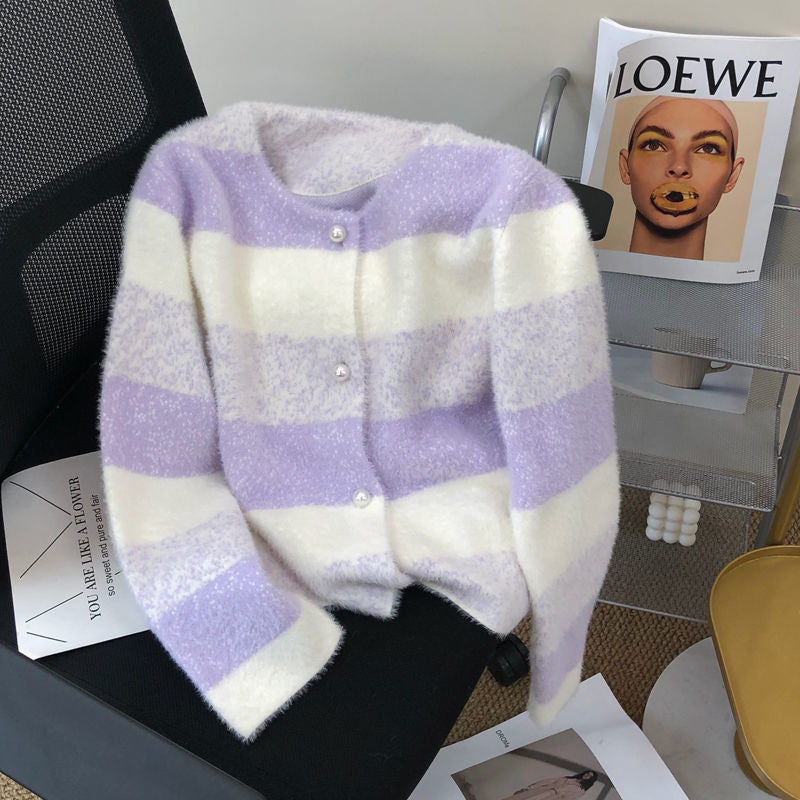 Kvindernes hyggelige cardigan med perleknapper Stilla