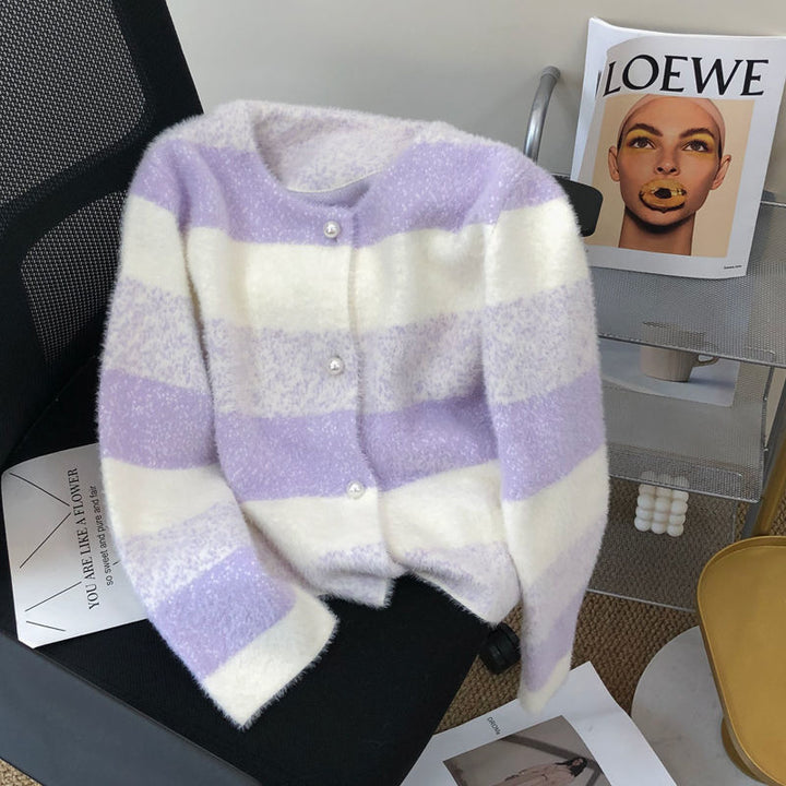 Kvindernes hyggelige cardigan med perleknapper Stilla