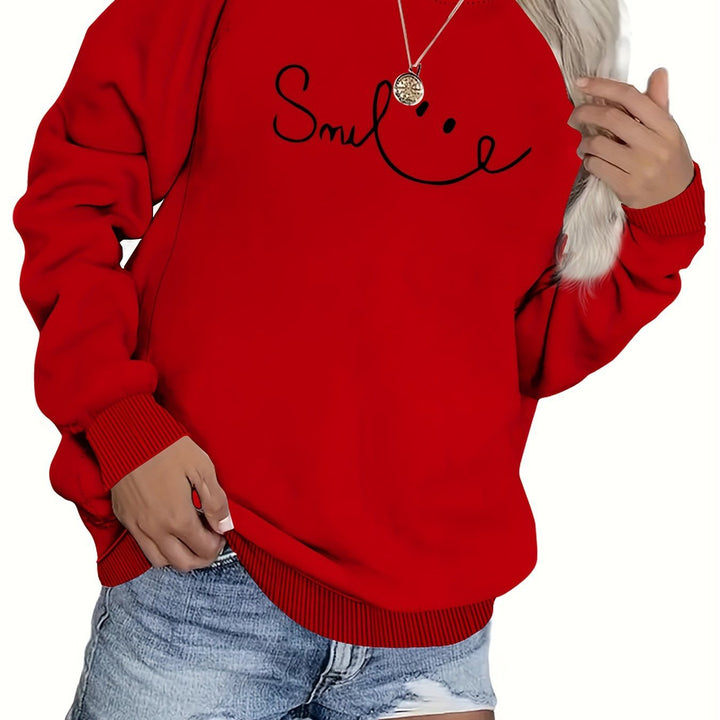 Kvinders sweatshirt med casual tekst og komfortabel pasform Stilla
