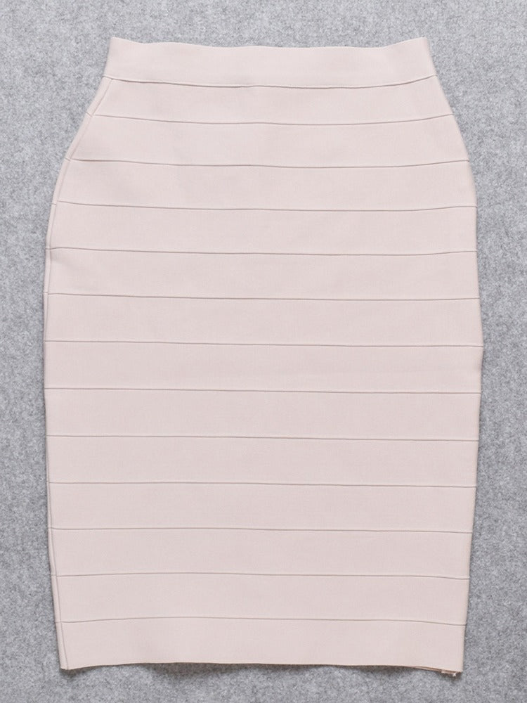 Dame figursyet midi-nederdel med struktureret design Stilla