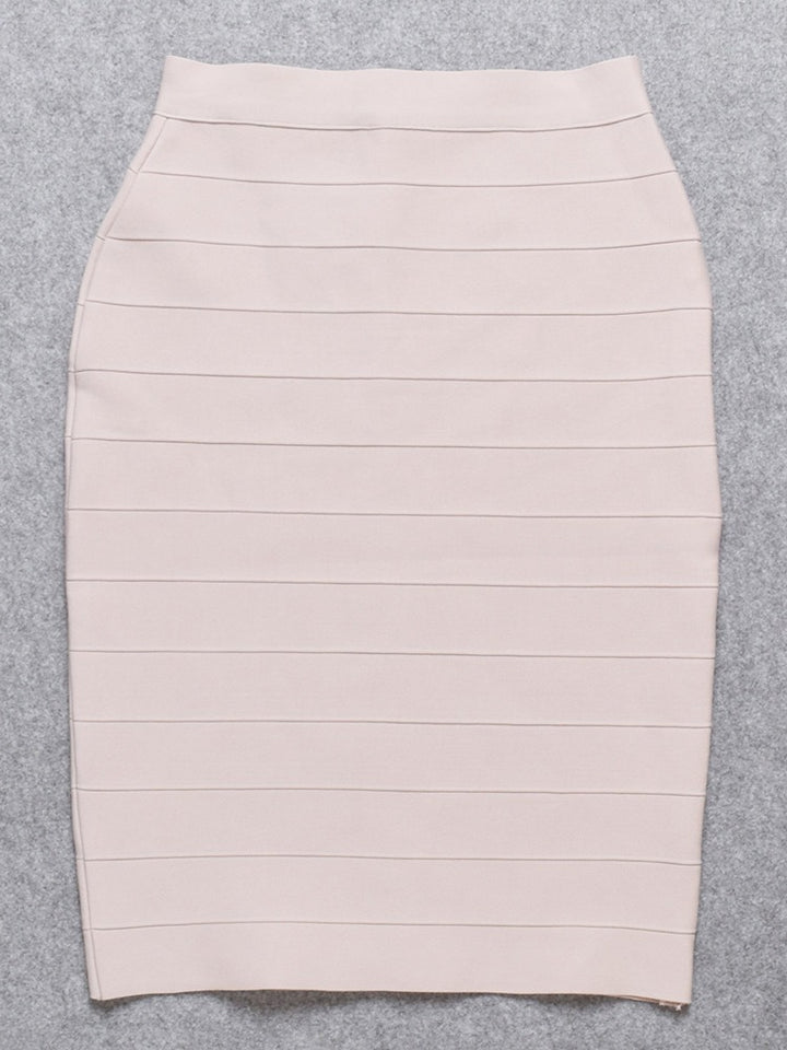 Dame figursyet midi-nederdel med struktureret design Stilla