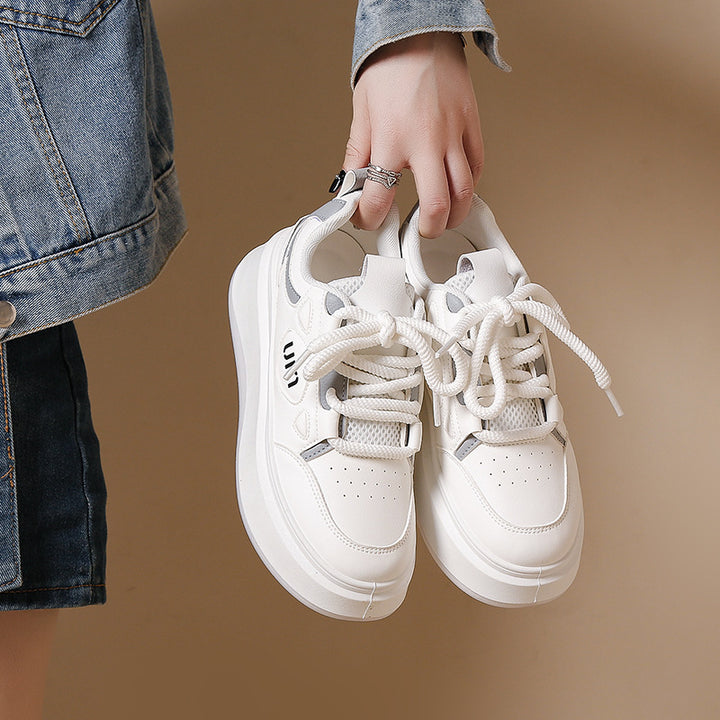 Dame sneakers med tykk platform og åndbart overmateriale Stilla