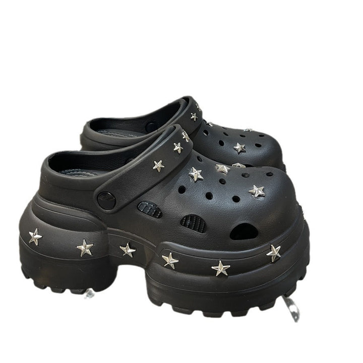 Damer mode Clogs med trendy stjerne-design Stilla