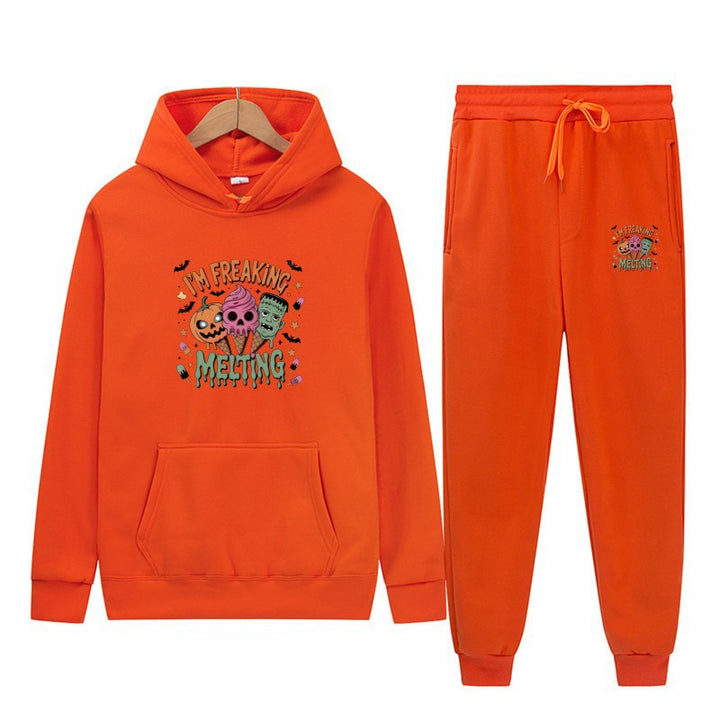 Kvindernes hoodie sæt med kreative Halloween motiver Skovae