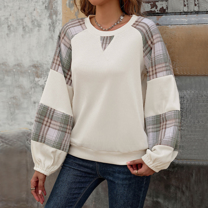 Dame Modisk Sweatpullover med term og Ribstruktur Stilla