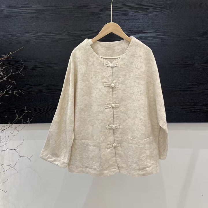 Damer Relaxed Fit Knappeliste Cardigan med dekorative lukninger Stilla