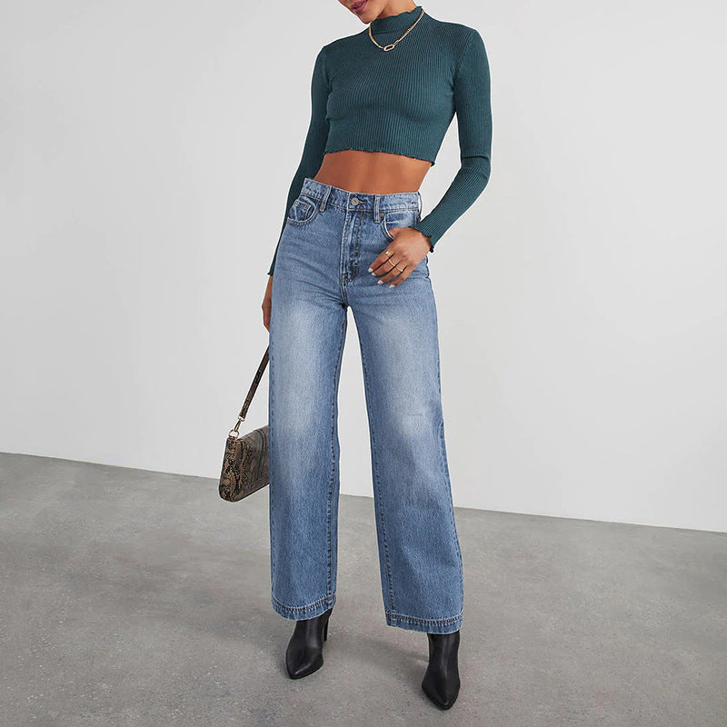 Dame Bred Jeans Stilla