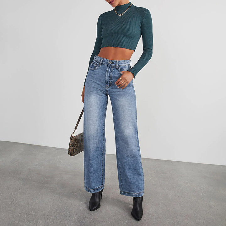 Dame Bred Jeans Stilla