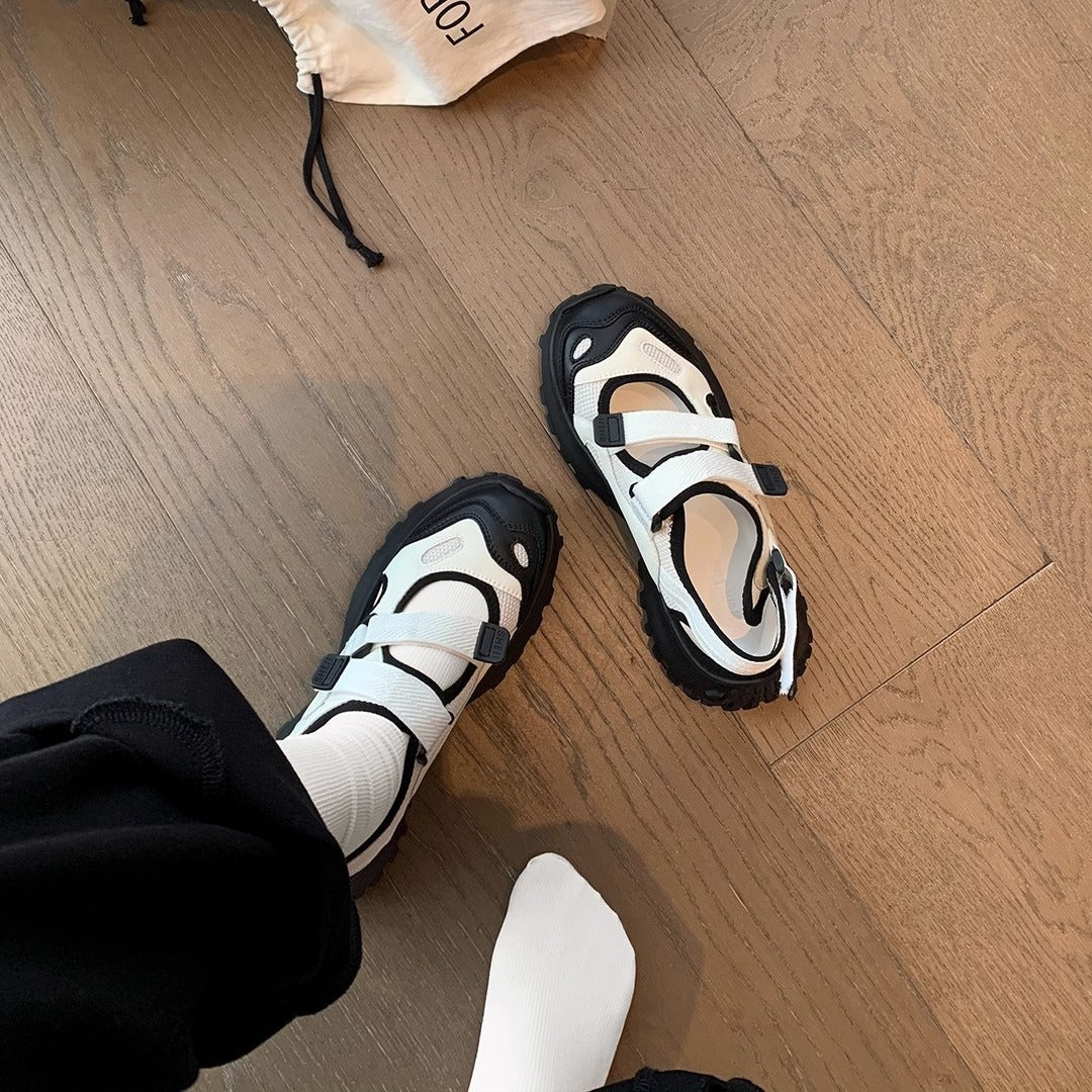 Dame Sporty Sneakers med praktisk velcro og stødabsorberende sål Stilla