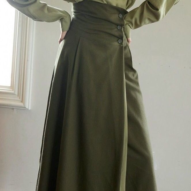 Dame Elegant og moderne maxi nederdel med kop snit Stilla