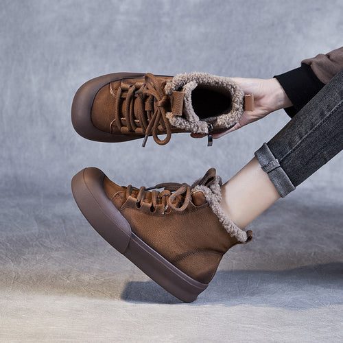 Kvinder Isoleret High-Top Fritids Sneakers med Plush Foring Stilla