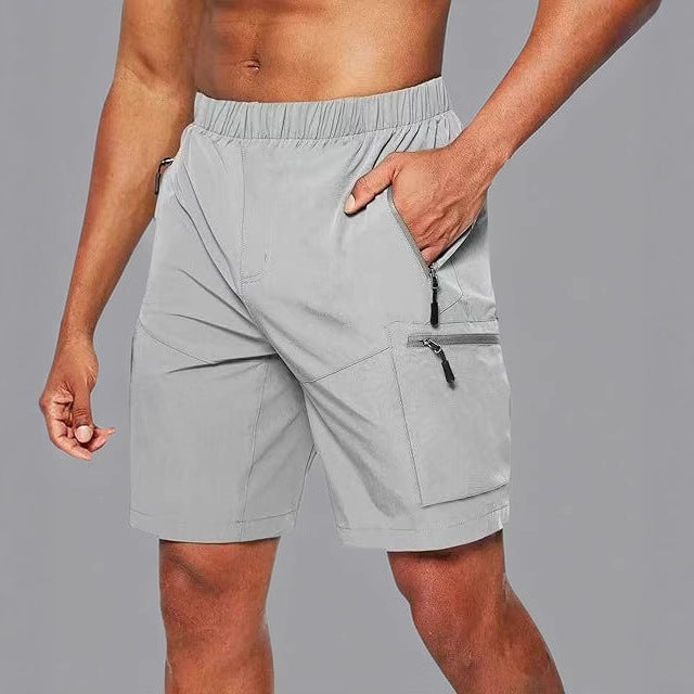 Herre funktionsshorts med elastisk talje og praktiske lynlås lommer Stilla