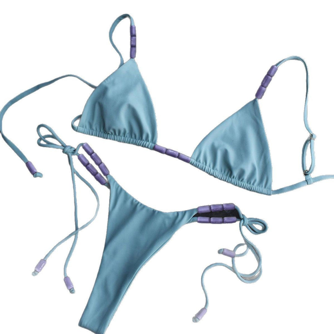 Dame triangel-bikini med moderne bånd og behagelig pasform Stilla