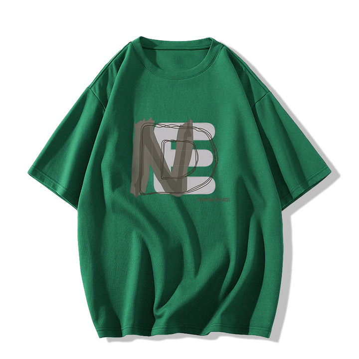 Dame Oversized T-shirt med kreativ grafisk print Stilla