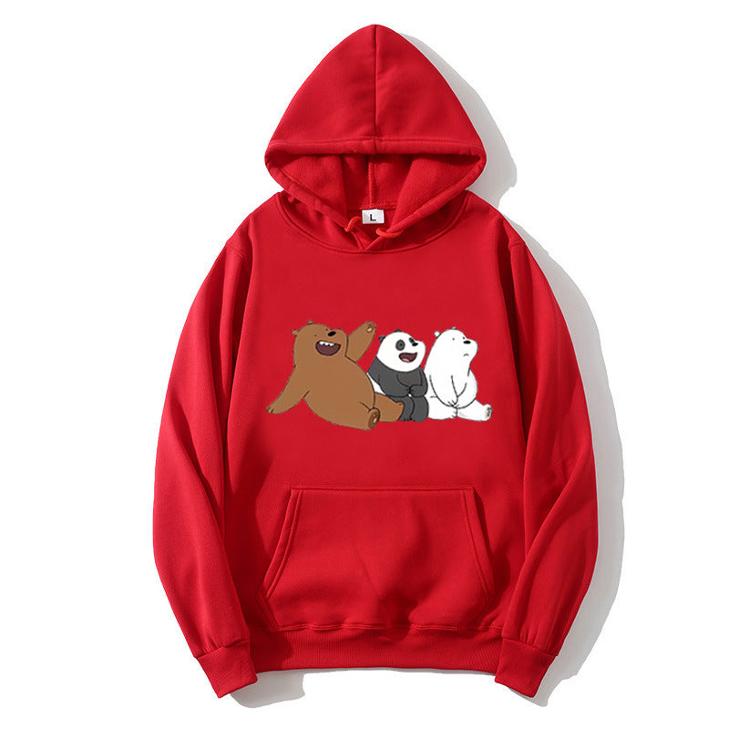 Dame hoodie med humoristisk dyremotiv Skovae
