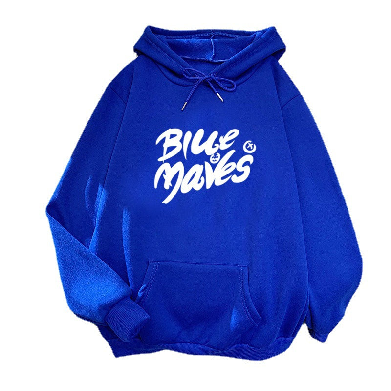 Kvinders hoodie med iøjnefaldende print Skovae