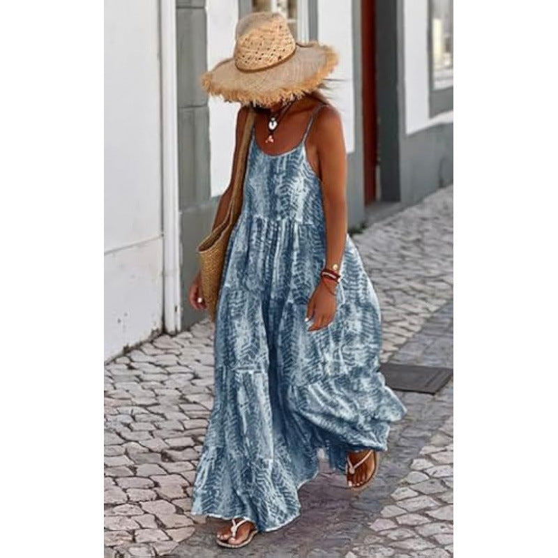 Dame Bohemian Trin Maxi Kjole Stilla