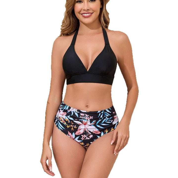 Dame triangel-bikini-sæt med højt skåret trusse og komfortabelt design Stilla