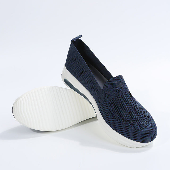 Dame Ergonomiske Slip-On Sneakers i åndbart Mesh-materiale Stilla