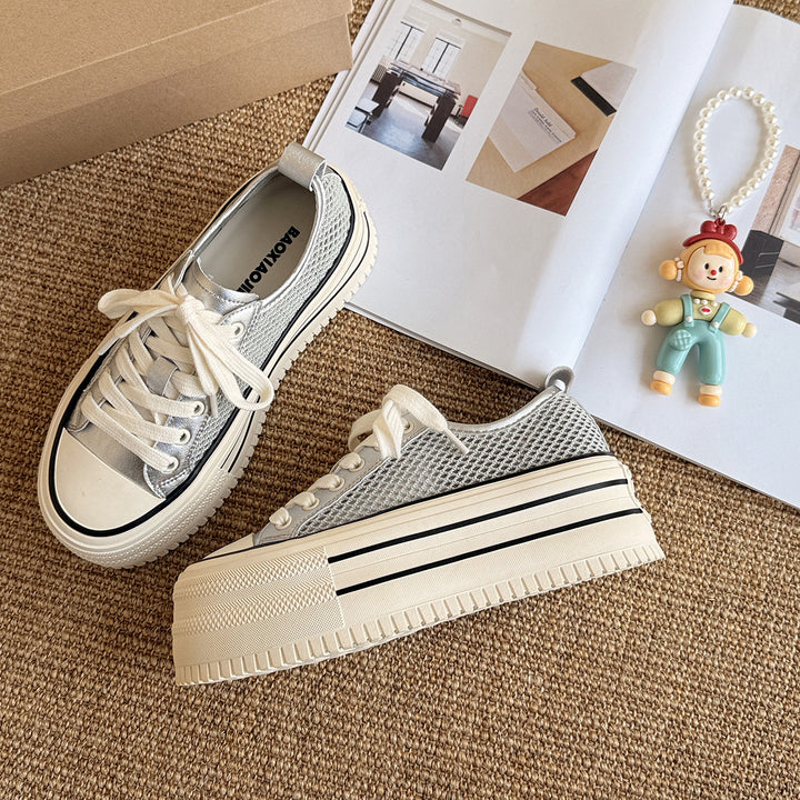 Damer Fritids Platform Sneakers Stilla