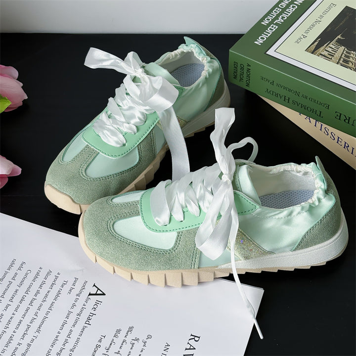 Dame Sneakers med elastisk snøresystem og åndbar tekstilstruktur Stilla