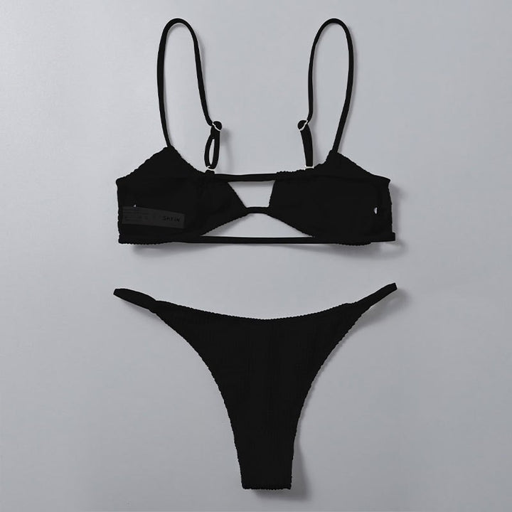 Dame Triangel-Bikini-Sæt med raffineret snit Skovae