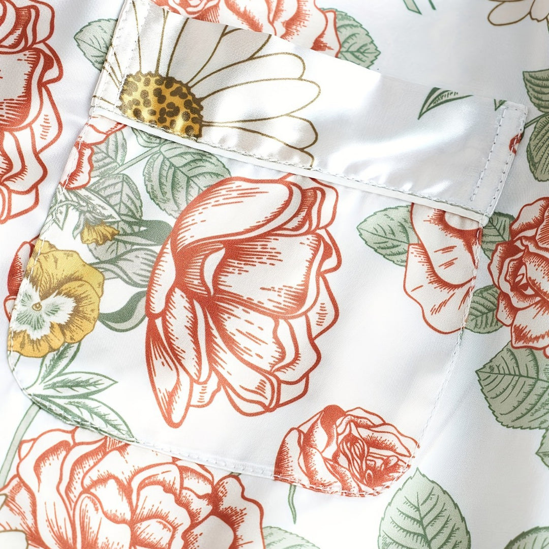 Dame blomster mønster pyjamas sæt Stilla