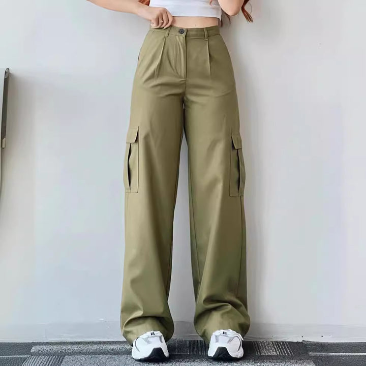 Dame Cargo-bukser i moderne High-Waist snit Stilla
