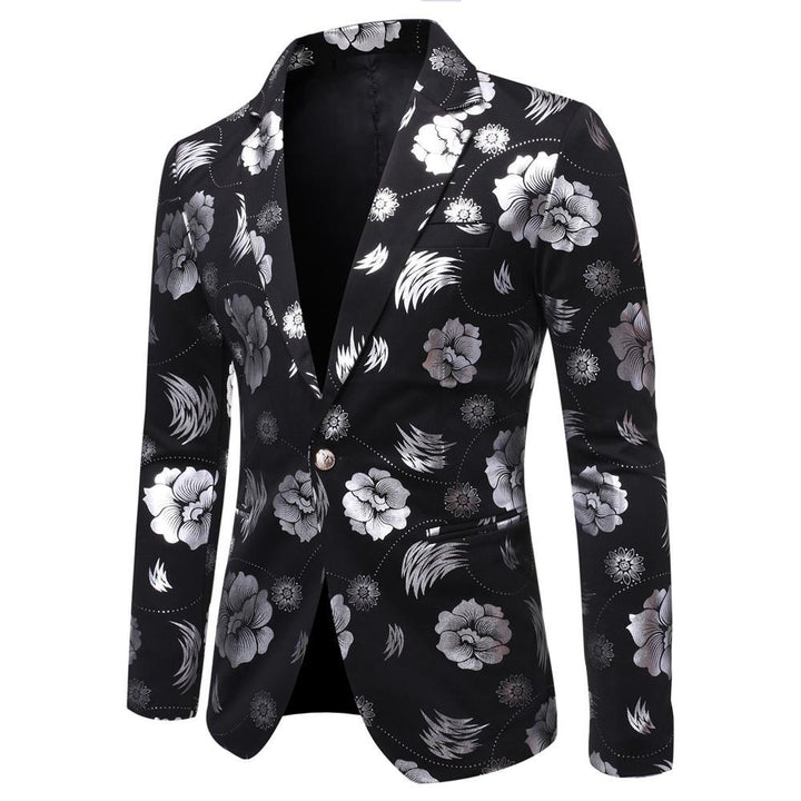 Herre Floral Print Blazer med eksklusive detaljer Stilla