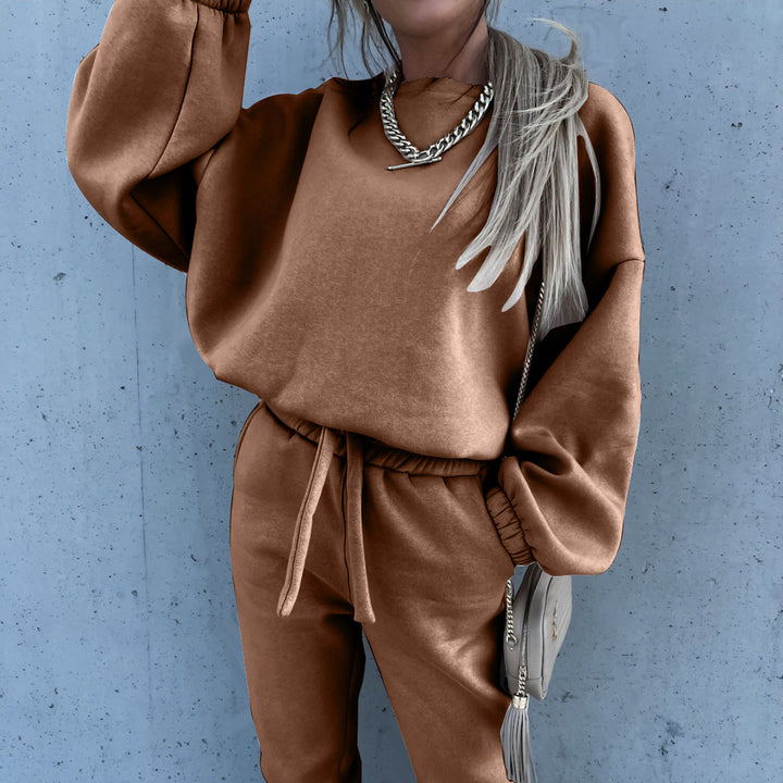 Stilla | Moderigtigt ensfarvet sweatshirt casual sæt