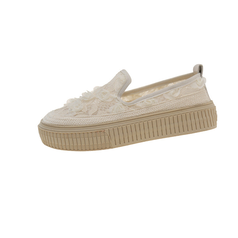 Damer Floral Pyntet Slip-On Sneakers Stilla
