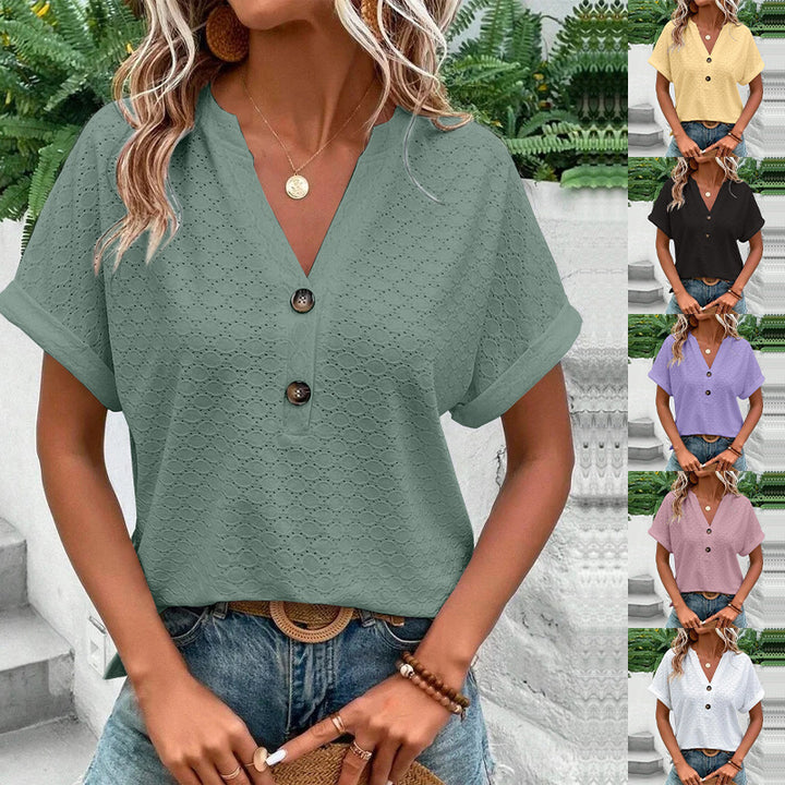 Dame Fritid Knap Bluse Stilla