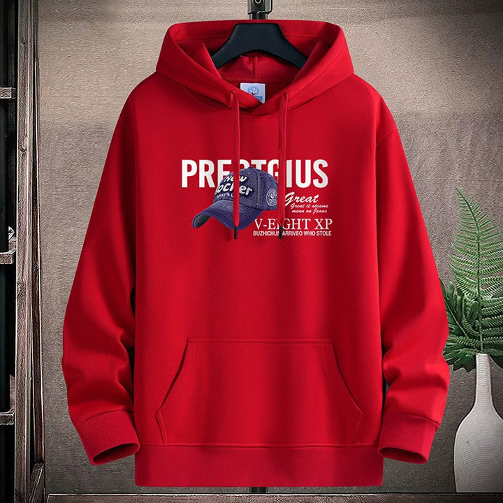 Dame Hoodie med kreativt grafisk design og praktiske kængurulommer Skovae