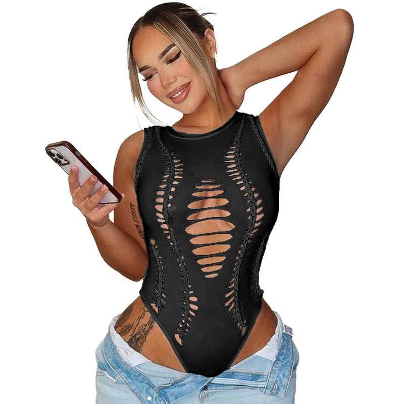 Dame sportlig monokini med raffineret cut-out-design Stilla