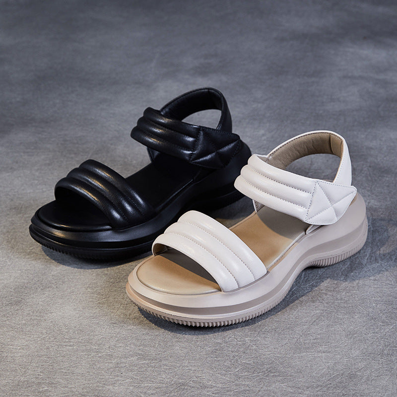 Dame Minimalistiske Komfort Sandaler med justerbare Remme Stilla