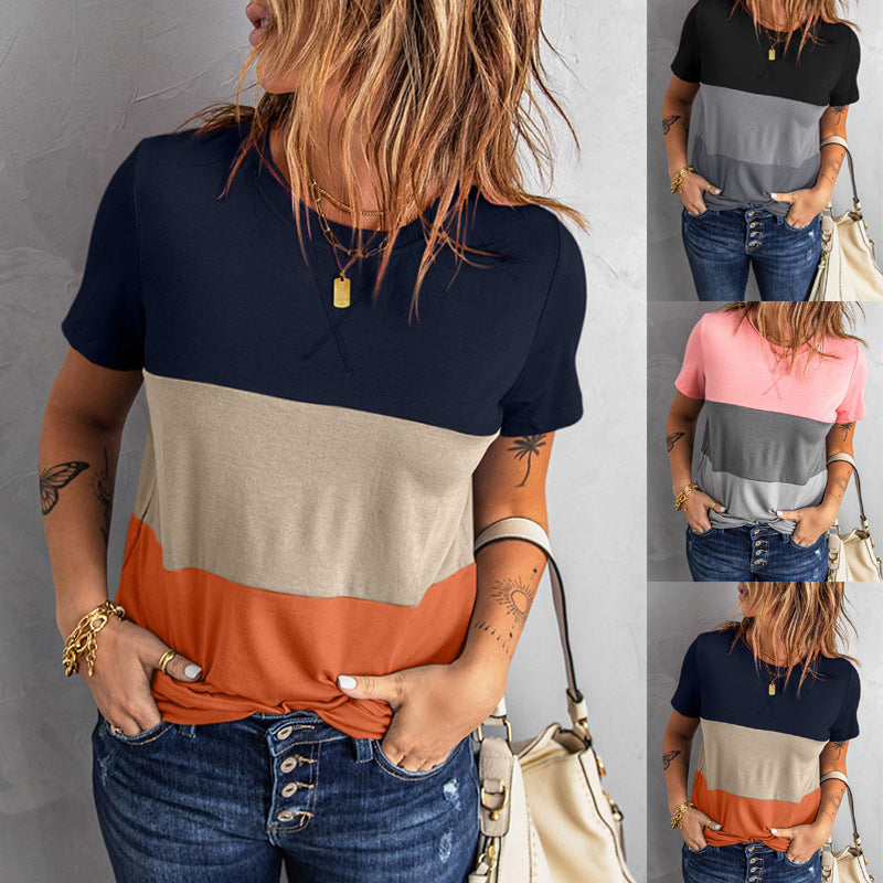 Dame farveblok fritids T-shirt Stilla