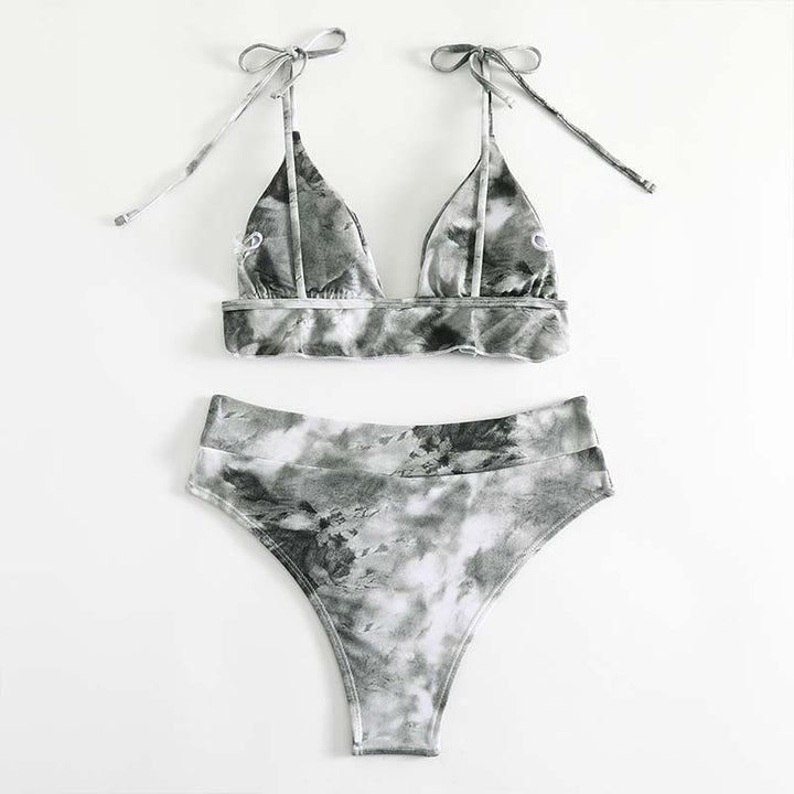 Dame Tie-Back Trekant-Bikini-Sæt Stilla