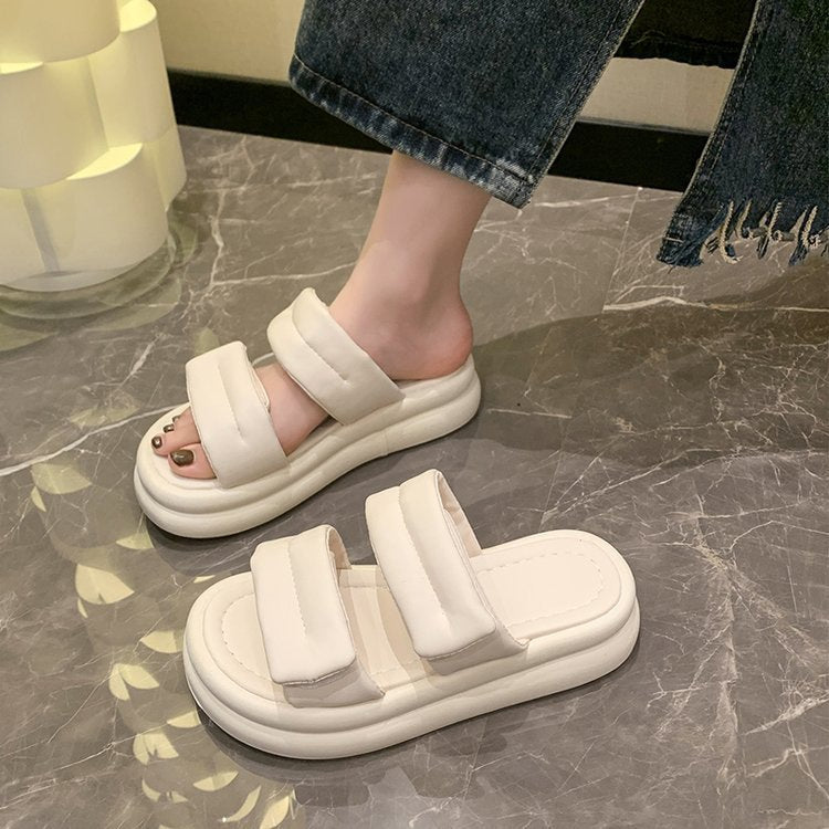 Dame Plateau-sandaler med justerbart remdesign og komfortabelt fodseng Stilla