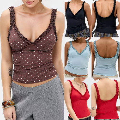 Dame Rynke-top i elastisk materiale Skovae