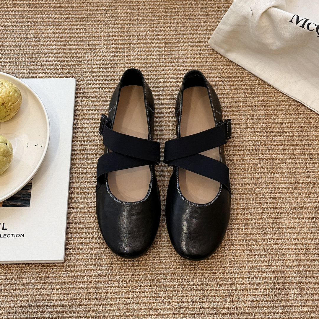 Damer Elegante Krydsrem Ballerinas Stilla