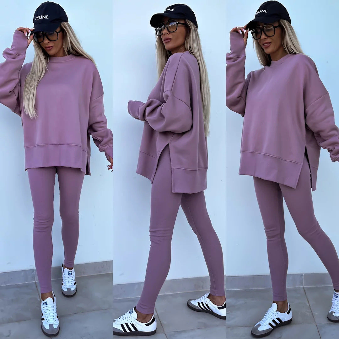 Stilla | Casual Løs Sweatshirt Bukser Sæt