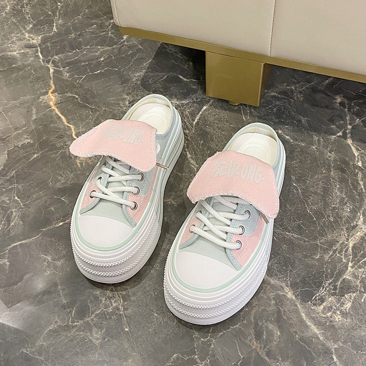 Dame modische Sneakers med elastisk velcro og åndbart overtøj Stilla