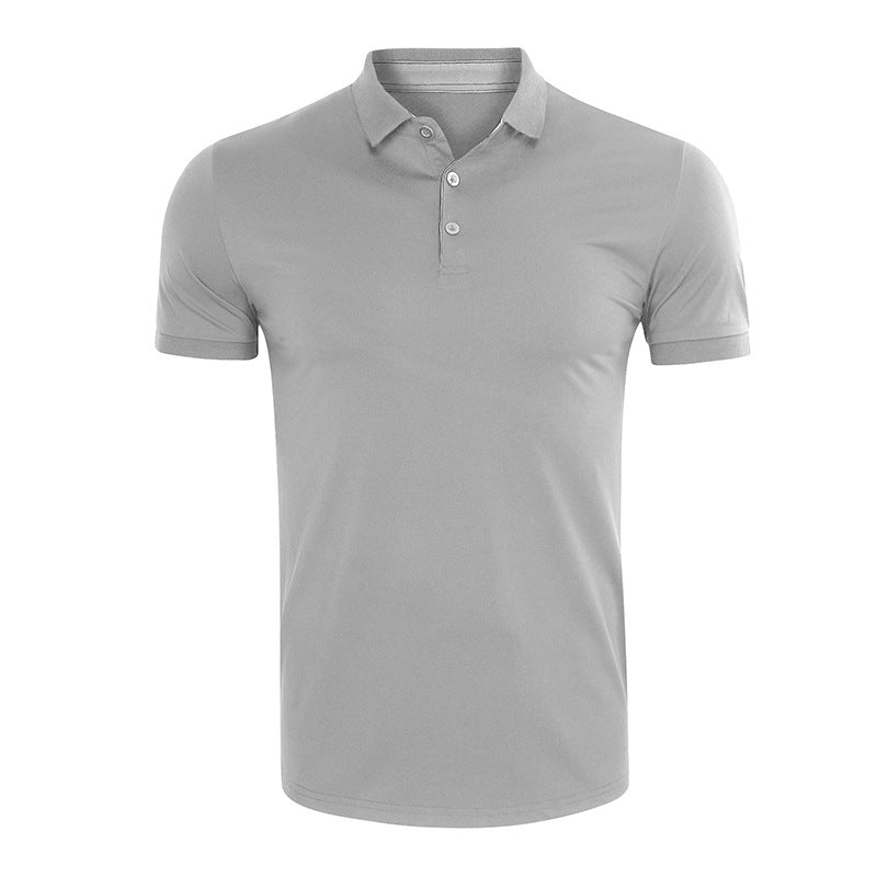 Herre fritids polo t-shirt lavet af åndbart funktionsmateriale med moderne krave Stilla