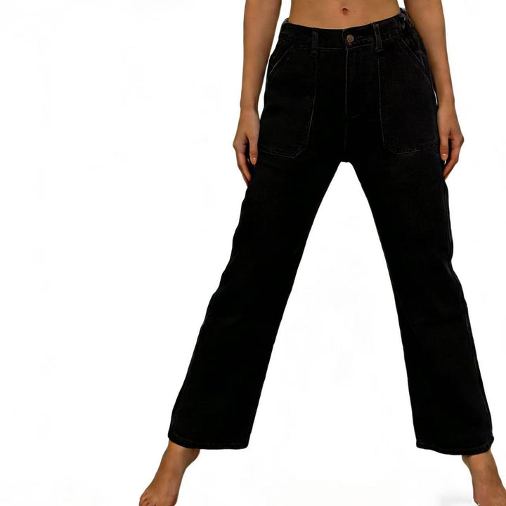 Dame High-Waist Jeans i Vintage-stil Skovae